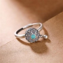 저스트온 여성 빈티지 스피너 반지 쥬얼리 손가락 트렌드 회전식 로터스 안티 스트레스 불교 Anillos Mujer, [01] Adjustable, [06] F