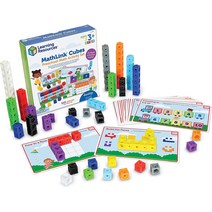 [러닝리소스] 유치원 어린이집 아동 매쓰링크 활동 세트 기초 수학 향상 Learning Resources MathLink Cubes PreK Math Activity Set