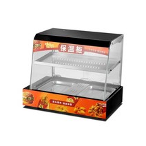 핫도그 온장고 슈퍼 고구마 온도조절 유리 보온진열대, (사각형) 블랙 (중형)