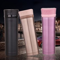 라인 진공텀블러 보온병 스타텀블러 커피 녹차 물병 생수 캔, 포커스라인텀블러-핑크