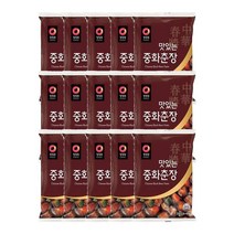 청정원 엄마손맛 맞벌이 우리가족 맛있는 중화춘장 250g(파우치) x15개 업소용 짜장밥 볶음밥 떡볶이 아이짜장 신혼부부 자취 중화요리 양파, 1세트