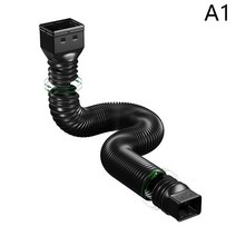 우수 받이 선홈통 유공관 텔레스코픽 빗물 받이 배수구 유연한 확장기 커넥터 파이프 익스텐더, 01 A1