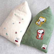 패리스독 스누피 빈백-화이트 강아지 고양이 반려견 편안한 포근한 따뜻한 양면 쿠션 침대 방석 쇼파, 화이트