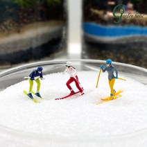 테라리움 화분장식 3인조 스키 2종 세트 미니어처 모델, B세트