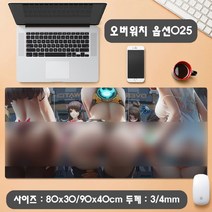 YN 오버워치 마우스패드 장패드 모음 게이밍 사무용 캐릭터 디바 D.VA 겐지 한조 메르시 맥크리 파라 라인하르트, 1개, 옵션25 오버워치 마우스패드 900x400mm