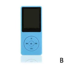 미니 Mp3 플레이어 Mp4 전자 책 녹음 펜 Fm 라디오 음악 스포츠 다기능 스피커, 파란색