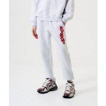 슬로우애시드 SCHARACTER 로고 맨투맨팬츠 바지 하의 멜란지화이트 LOGO SWEAT PANTS MELANGE 화이트