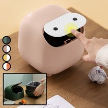 놀자리빙 윌슨 원터치 휴지통 책상 화장대 재활용 쓰레기통 인테리어휴지통, No.01 윌슨 원터치 휴지통 화이트