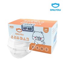 온리유 국산 덴탈 일회용 MB필터 비말차단 KFAD마스크 소형 50매