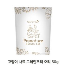 고양이사료 그레인프리 고양이 사료 오리 오렌지 50g 건식 키블 고양이건식사료, 본상품선택