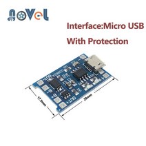 인버트 인버터 컨버터 타입-c/마이크로/미니 USB 5V 1A 18650 TP4056 리튬 배터리 충전기 모듈 충전 보드 보호 이중 기능 이온, [03] 18650 Micro