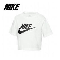 [나이키] 여성용 NSW 에센셜 크롭 퓨추라 반팔티 BV6175_100
