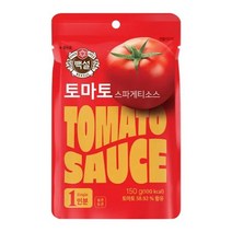 CJ제일제당 저녁메뉴추천 백설 토마토 스파게티소스 150g 파스타 요리재료 자취음식 가정간편식, 5개