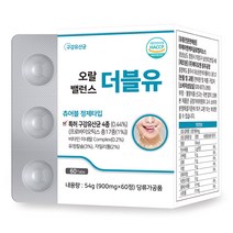 온가족 특허받은 구강유산균 오랄밸런스더블유, 60정, 1개, 60정