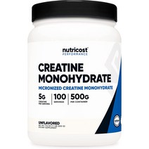 뉴트리코스트 크레아틴 파우더 모노하이드레이트 5000mg 100인분