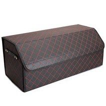 스타렉스 리무진 더뉴그렌져IG 2021트레버스 신형카니발 벤츠GLA 자동차 가죽설치 보관함 베누스토 수납정리함, 블랙&레드