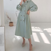 빛나는당신 여성 원피스 카라 더블 단추 봄 자켓