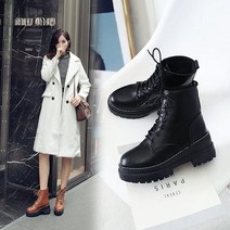 Aria 여성 데일리 캐주얼 통굽 워커 부츠