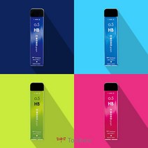 단단한 샤프심 샤프리필심 학생준비물 부동산 총무팀, 1개, 스탠다드 HB