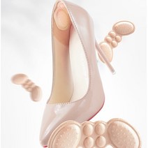 여자 푹신한 구두 뒷꿈치보호대 신발 물집방지패드, 6mm, 스킨색
