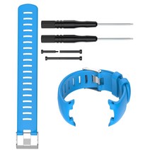 Suunto d4i 용 실리콘 교체 시계 밴드 도구 키트가 있는 SUUNTO D4 D4i Novo 다이브 컴퓨터 시계 용 시계, CN, 04 Blue
