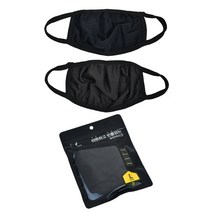 겨울 방한 마스크 빨아쓰는 연예인 면 다회용 컬러 따뜻한 보온 패션 검정 블랙 칼라 먼지차단 중형 대형, 사이즈/색상, M-블랙