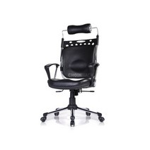 듀얼백 목받침 사무실 학생 공부 책상 등받이 바퀴 의자 CD100, 블랙