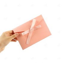리본 컬러 봉투 1p 청첩장 돌잔치 경조사 상품권 감사 봉투, GS0700381C노랑1P