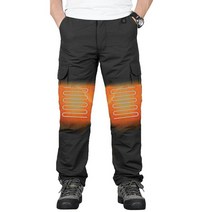 열선바지 발열 캠핑 겨울 등산 Heated Pants 3 Zones Heating Trousers For Men Women Washable USB Electr
