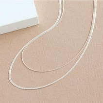클루(CLUE) 당일배송 레이어드 오메가 체인 일체형 실버목걸이_실버컬러 CLNR21616NSS