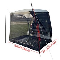 car rear tent extension 방수 트레일러 텐트 캠핑 대피소 canopy car trunk tent for outdoor tour 바베큐 피크닉, 튜브 없는 텐트