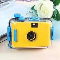 다회용필름카메라 미니 휴대용 어린이 카메라 충격 방지 필름 lomo 카메라 토이카메라, 노란색, 필름이 아닌