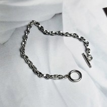 주하트 써지컬스틸 4mm 심플 레이어드 기본 체인 팔찌