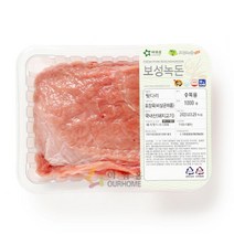 돼지고기 뒷다리 덩어리 1kg 냉장, 단품, 단품