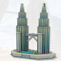 HY 3D 종이 입체퍼즐 페트로나스 트윈타워 종이퍼즐 3D종이퍼즐 종이모형