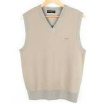 (M)빈티지 니트조끼 베스트 꽈배기 아메카지