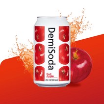 데미소다 레드애플 350ml 24 뚱캔(완박스), 4세트