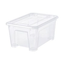 이케아 SAMLA 삼라 수납함+뚜껑 투명 28x20x14cm/5L/수납함/정리함, 선택완료, 투명_398.857.49