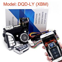 K5 원격 시동 및 자동차 알람 스마트 앱 정지 엔진 푸시 자동 점화 버튼 포함, 2.DQD-LY(XBM), 2.DQD-LY(XBM)
