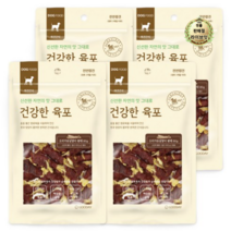 라이브잇 굿데이 건강한 육포 강아지 간식 80g, 오리가슴살+황태 혼합맛, 52개