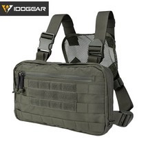 IDOGEAR-Tatcical 체스트 리그 파우치 체스트 리콘 몰 숄더 백 다목적 밀리터리 전술 EDC 파우치 3537, CHINA