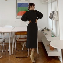 떳다그녀 쇼이르 핀턱 롱 원피스