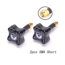 차량안테나 자동차안테나 TRIUMPH-Black Sheep BlackSheep 5.G 안테나 RP SMA 클로버 3 블레이드 송신기 버, 04 2pcs SMA Short