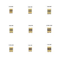 PTC 재시동 퓨즈 1812 SMT SMD 0.1A 2A 2.6A 6V 8V 13.2V 15V 24V 30V MF-MSMF BOURNS, 01 0.1A 60V_02 10 PCS