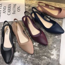 슬링백여성정장구두젤리플랫단화 소가죽 단화 메리제인 신발 스틸레토 정장 여성 여성용 구두 여름 토슈즈 3W9038CE