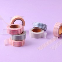라인 체크 마스킹 테이프(15mm), 03. 노랑(YELLOW)