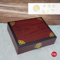 적색 문양 공진단상자 20환 고급나무 원목 한약 환약 경옥고싸바리 청병 케이스 박스 상자 상호인쇄가능, 적색문양공진단상자20환(한문공진단스티커 포함), 1개