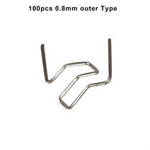 휴대용 가정용 용접기 레이저 아크 스팟 전기 용접기 100pcs 플라스틱 총 뜨거운 스테이플러 용접 기계 플라스틱 스테이플 수리 기계 자동차 범퍼 수리 도구에 대 한 납땜 인두, 100개 07