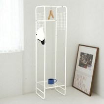 [바보사랑]매스수납행거 400 철제 미니 스탠드 옷걸이, 블랙＃