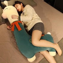 알파카 보들보들 쿠션 바디필로우, 귤색